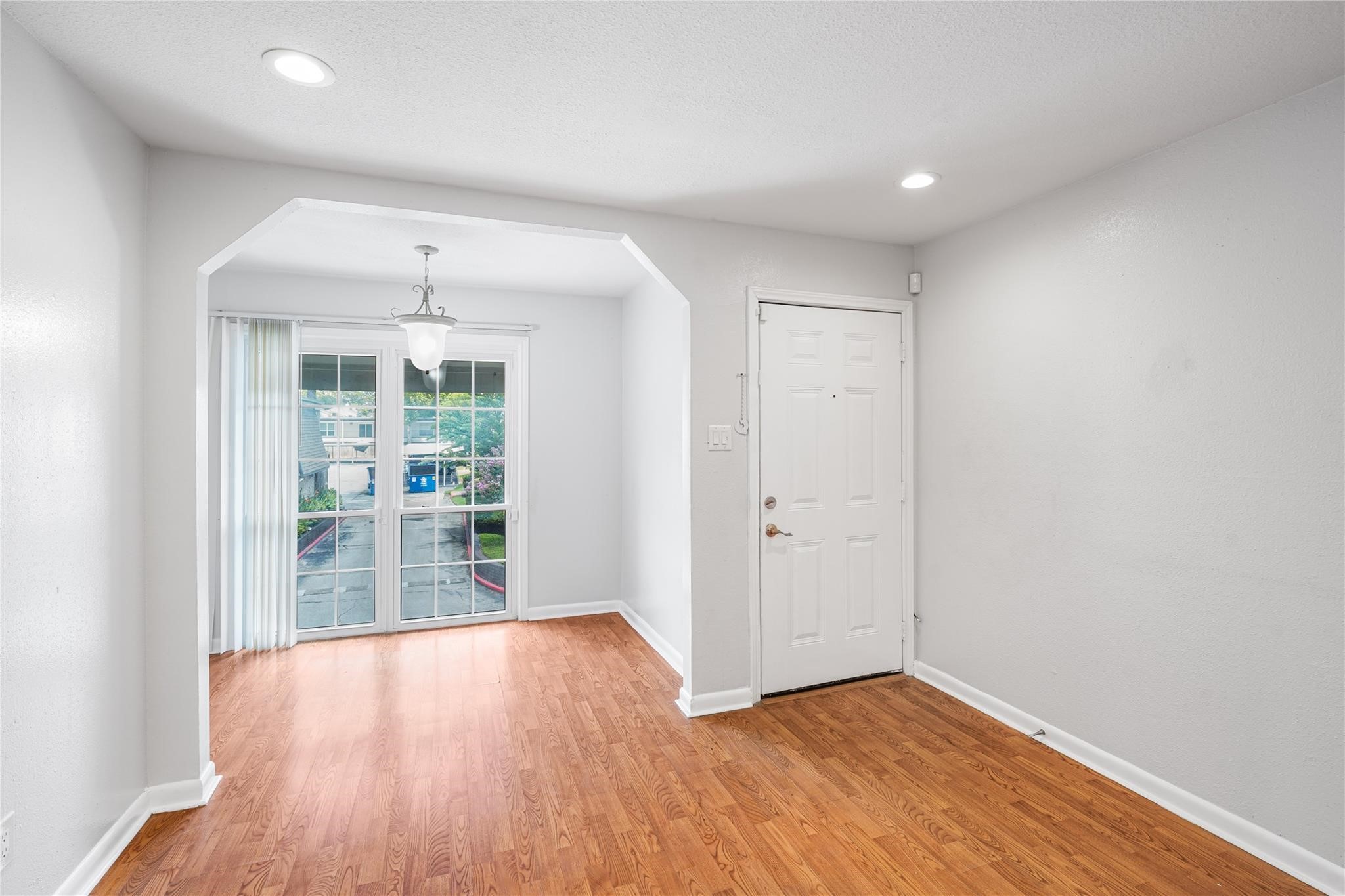 View of the living room and nook.