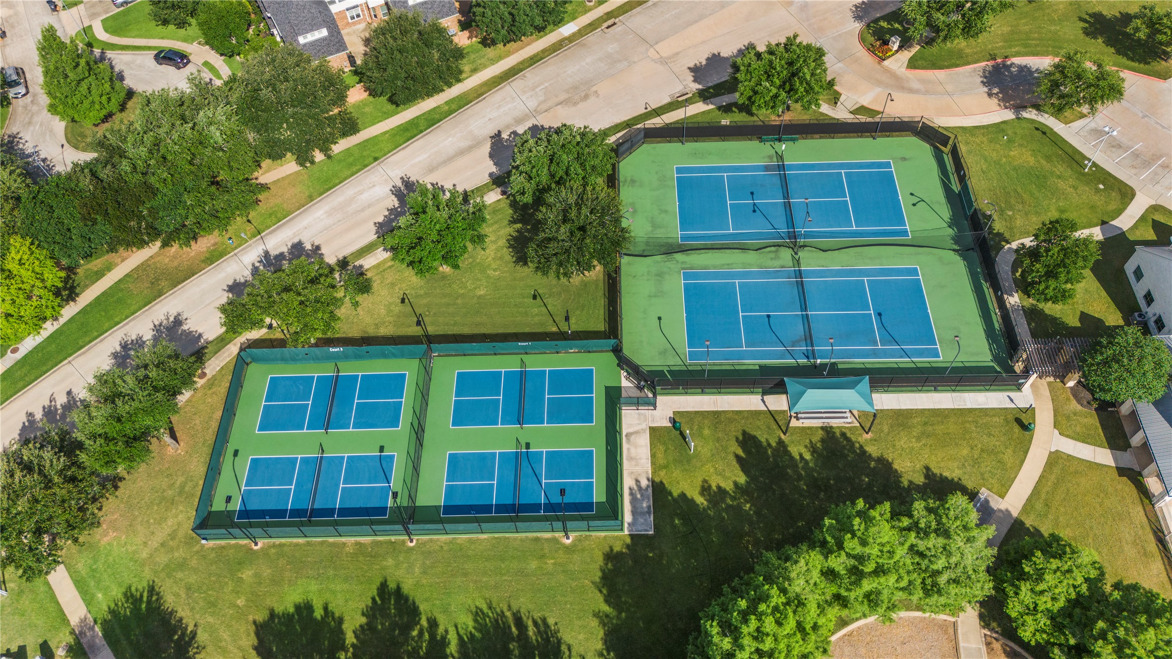 Tennis and pickleball courts