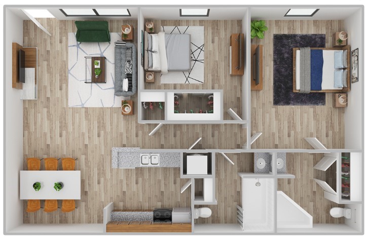 $399.00 move in Special for 1x1 & $599.00 Move in Special for 2x1 & 2x2 for Qualified Applicants Only.