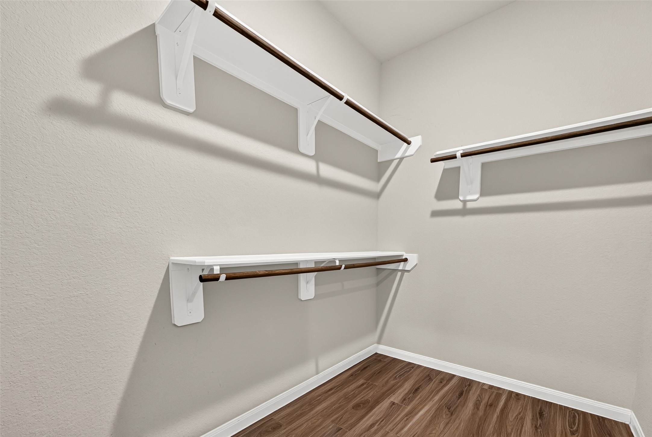 Big walking closet in the Primary Bedroom