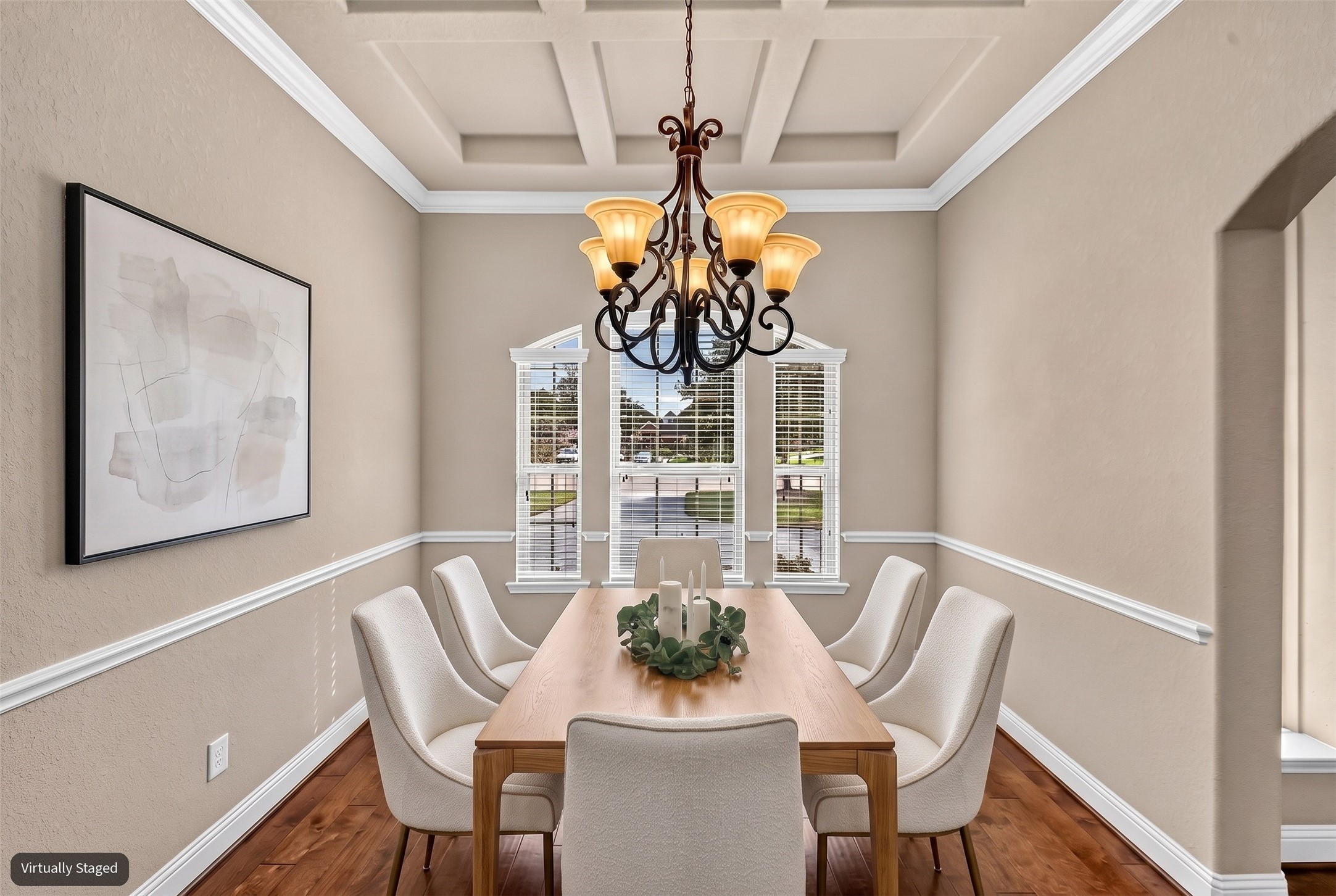 Virtually Staged Dining Room