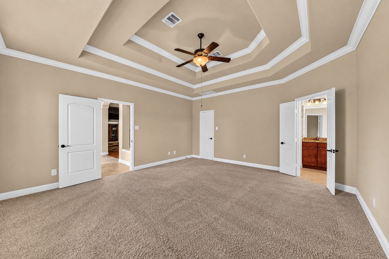 Virtually Staged Primary Bedroom