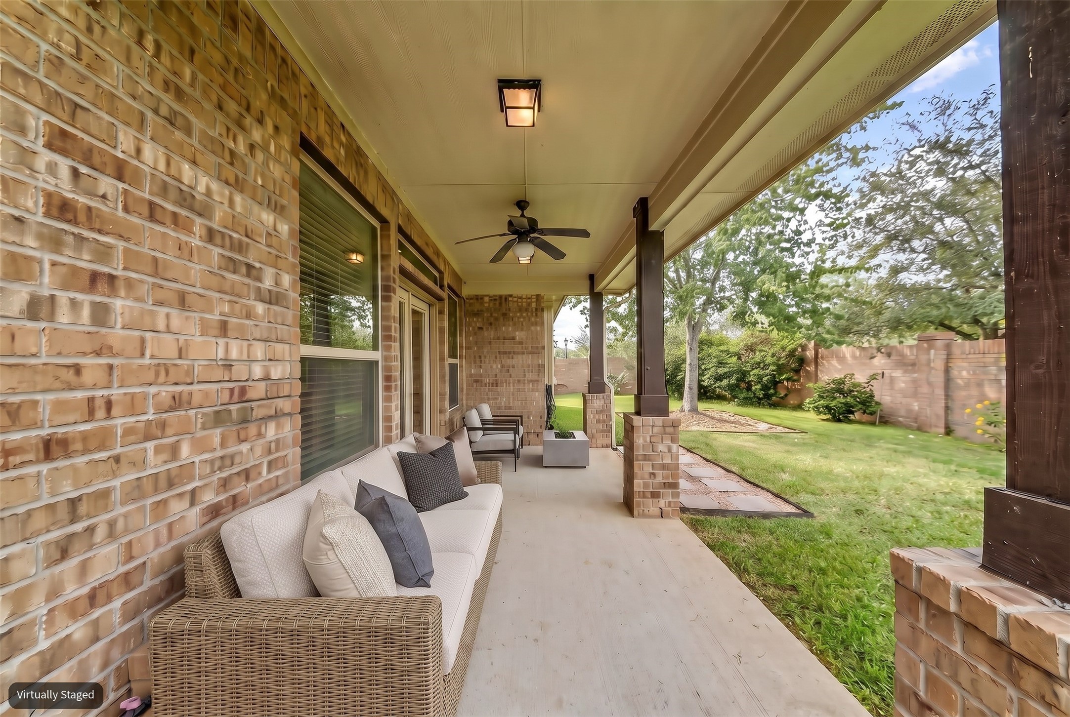 Virtually Staged Patio