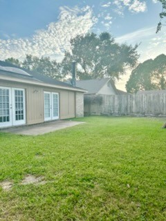 huge backyard