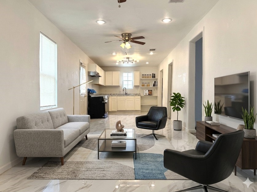Unit 1/2 living room