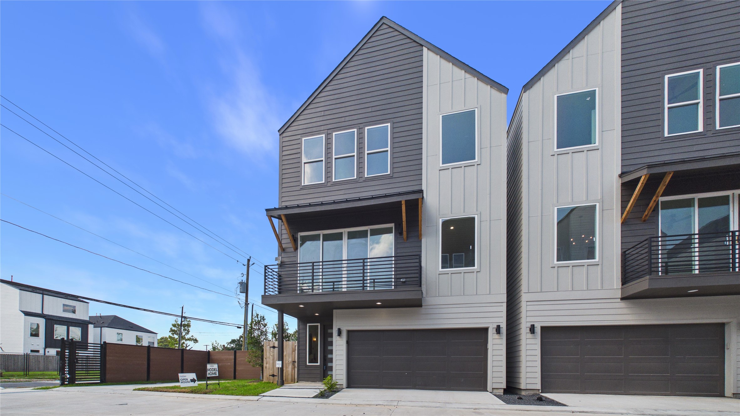 Exterior shot with guest parking.