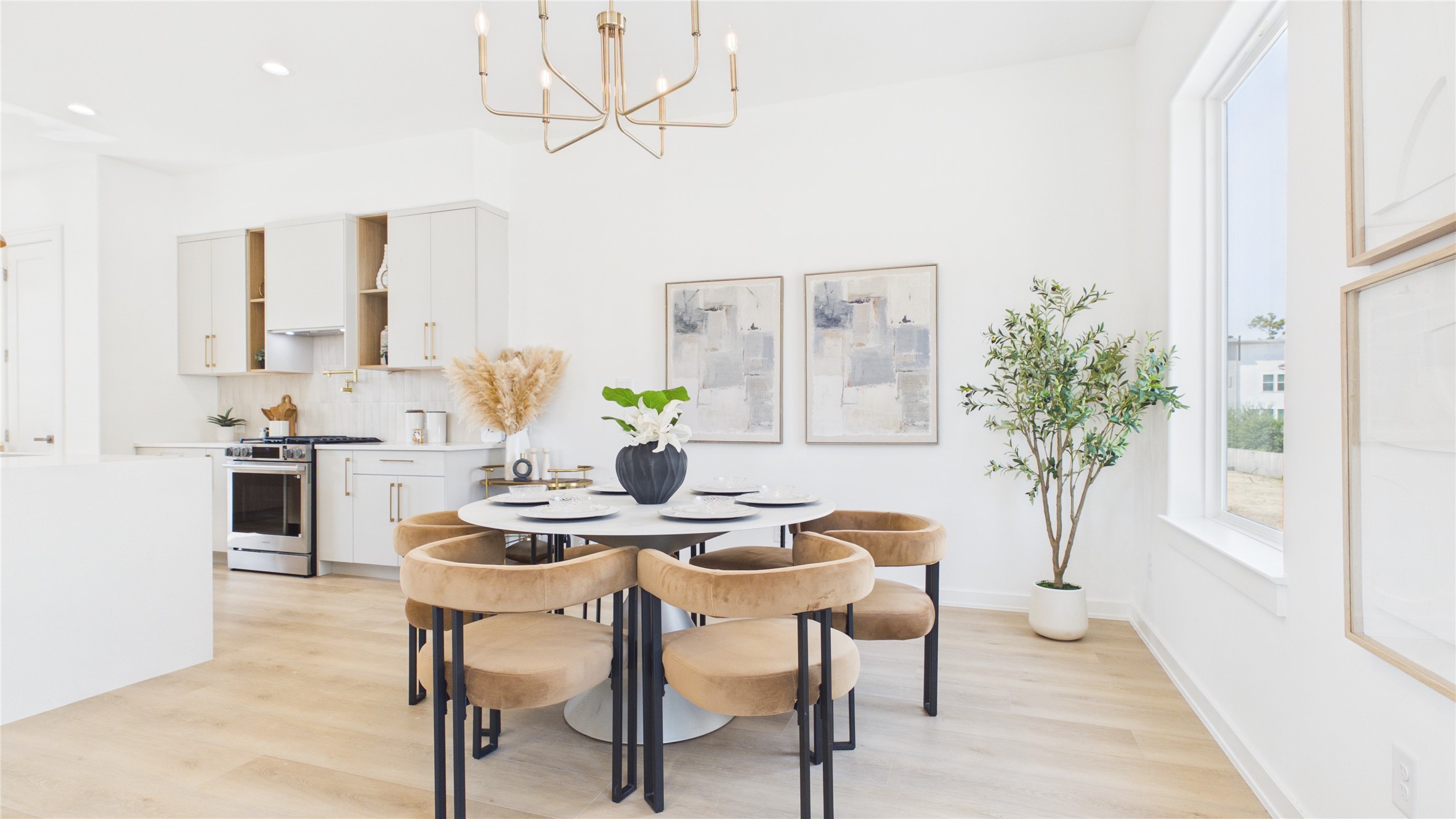 Separate designated dining area right off of your spacious kitchen.