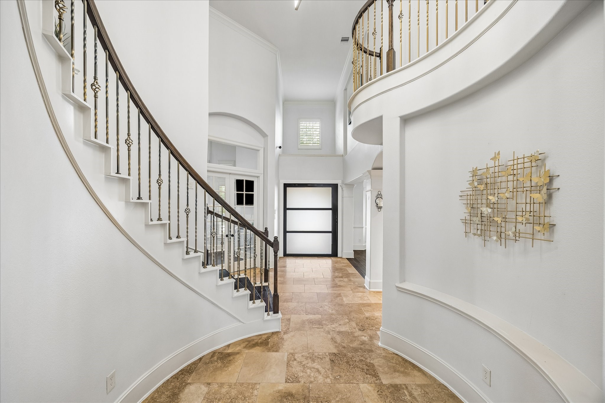 Another view of the front entry/ stairs