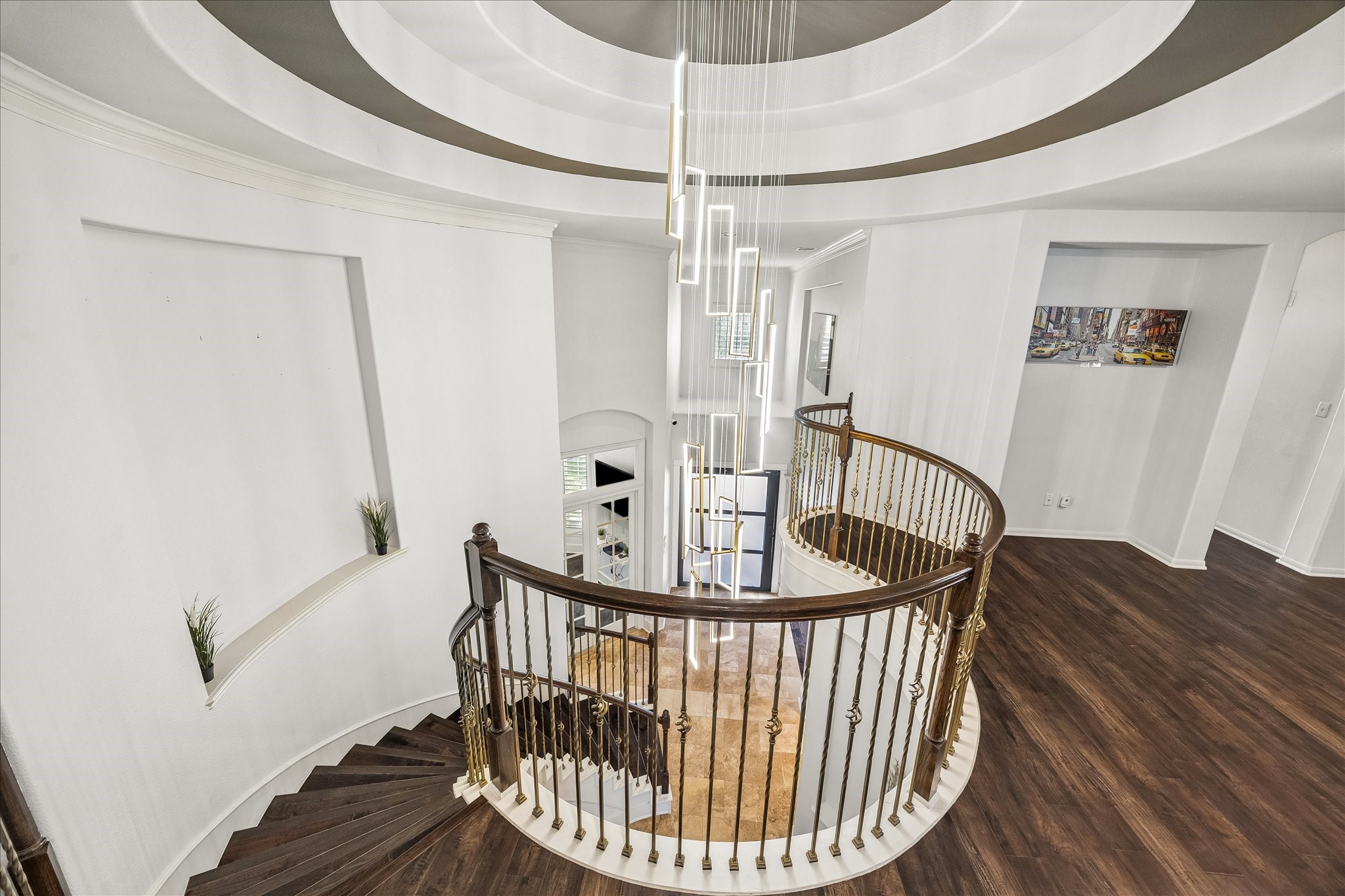 Second floor bonus room and staircase
