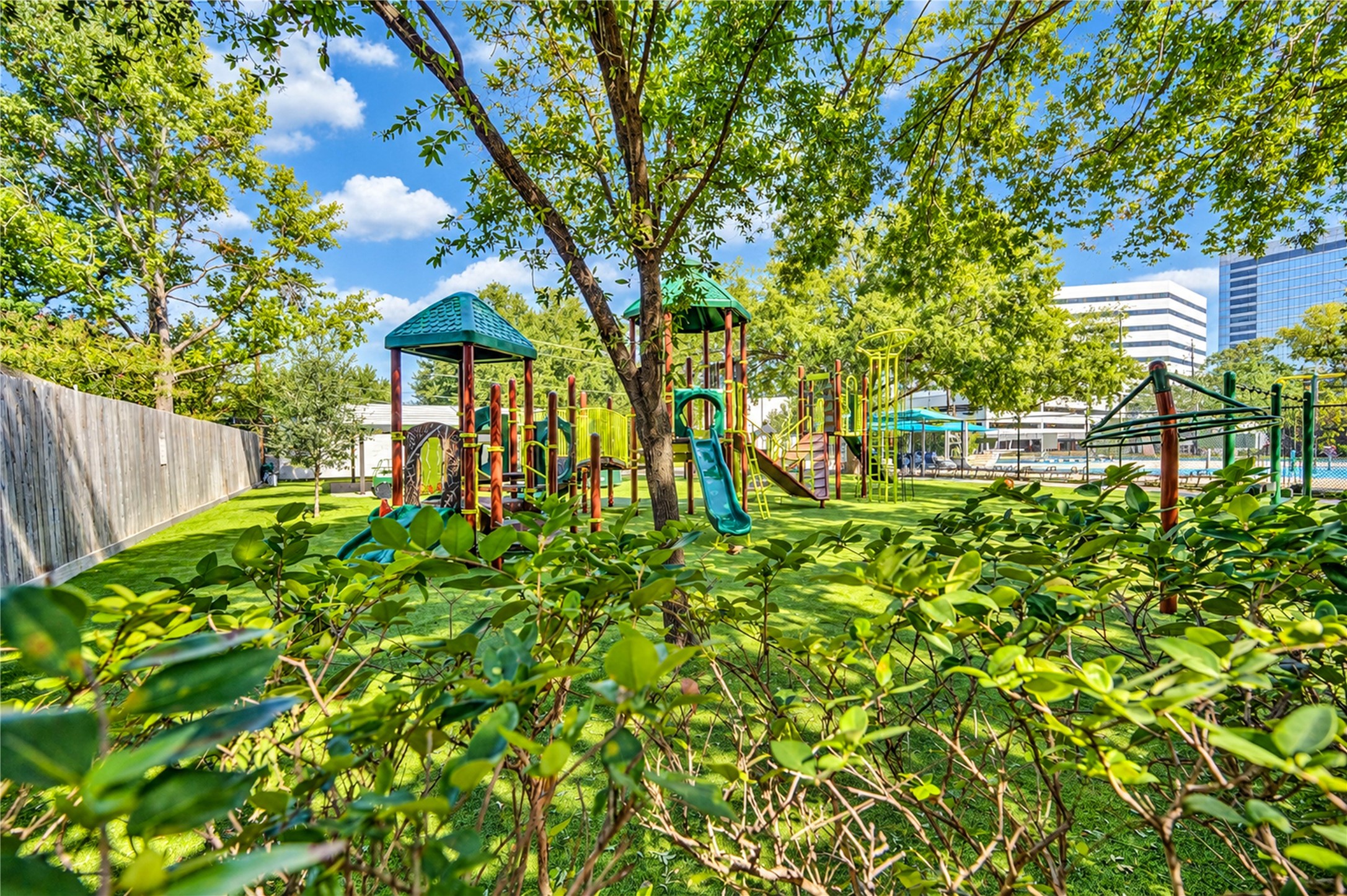Enjoy the convenience of a nearby neighborhood playground, pool, and park, just a short walk from the home! A wonderful outdoor space for recreation and relaxation.