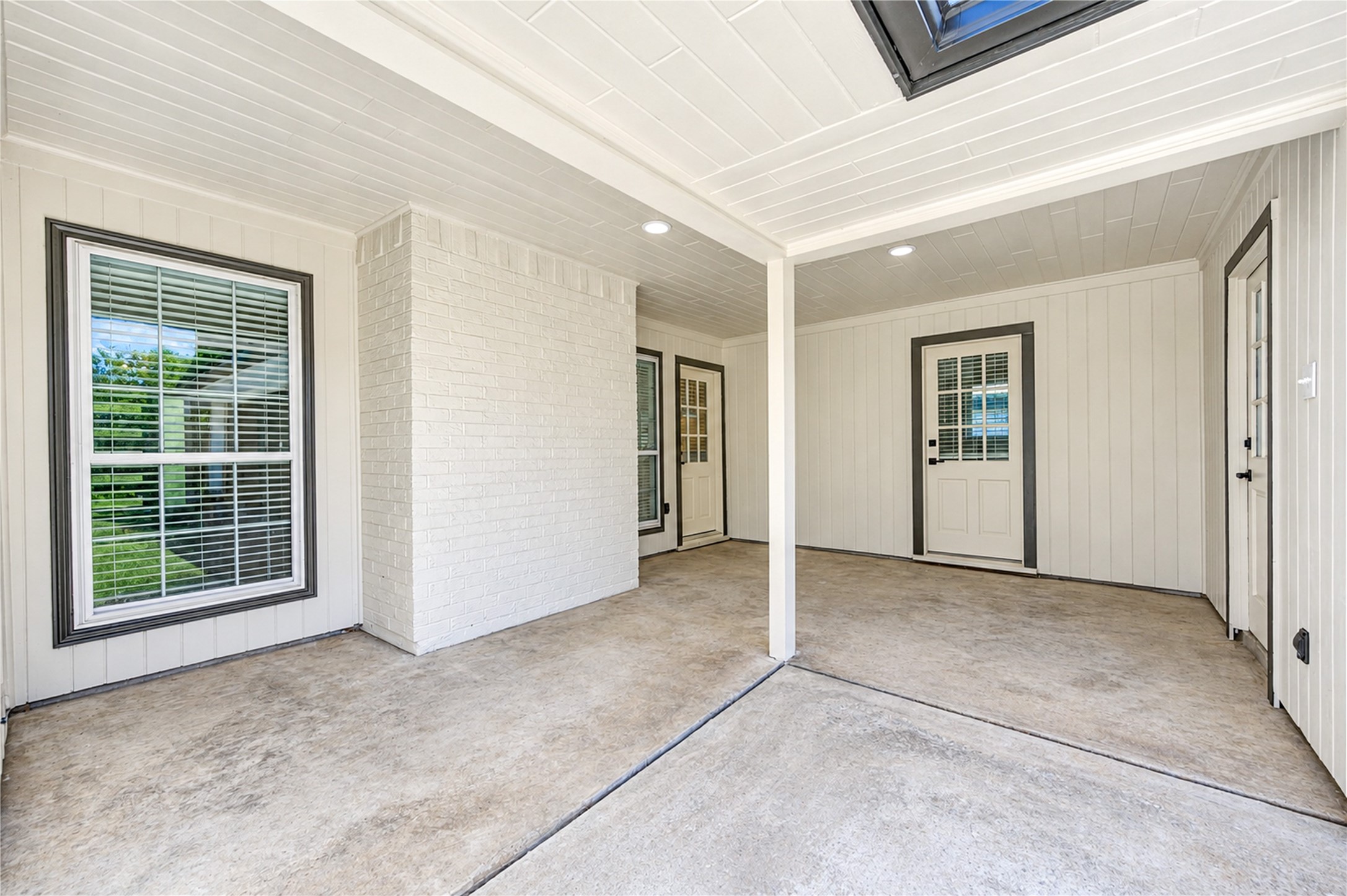 Inviting covered patio offers the perfect setting for outdoor relaxation and entertaining, with convenient access through TWO exterior doorsone from the family room and another from the oversized laundry room