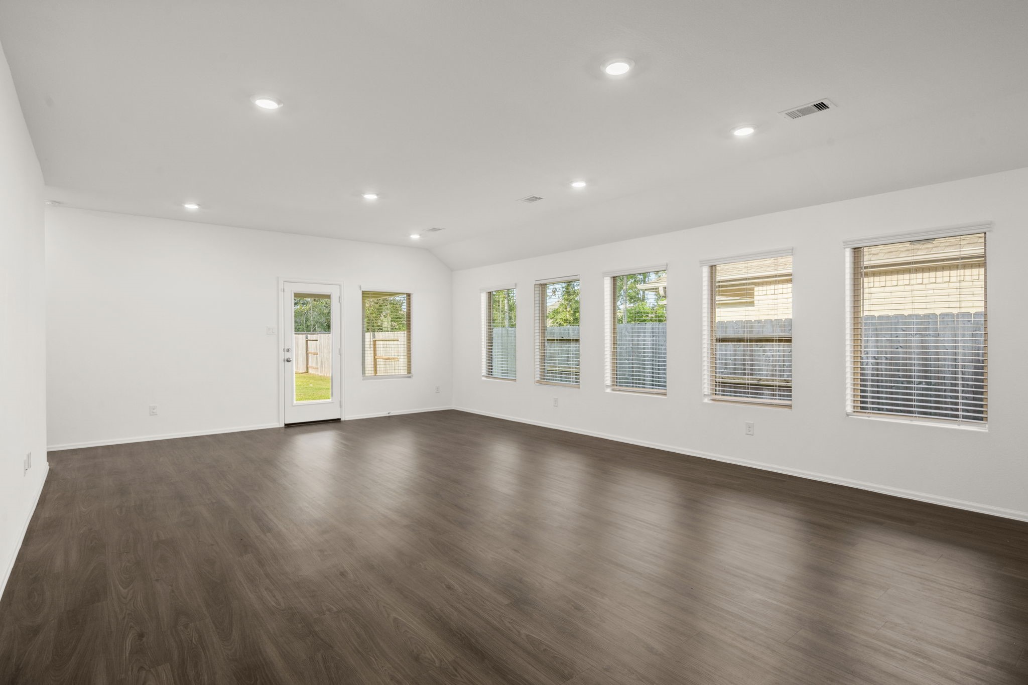 Huge living room and dining area