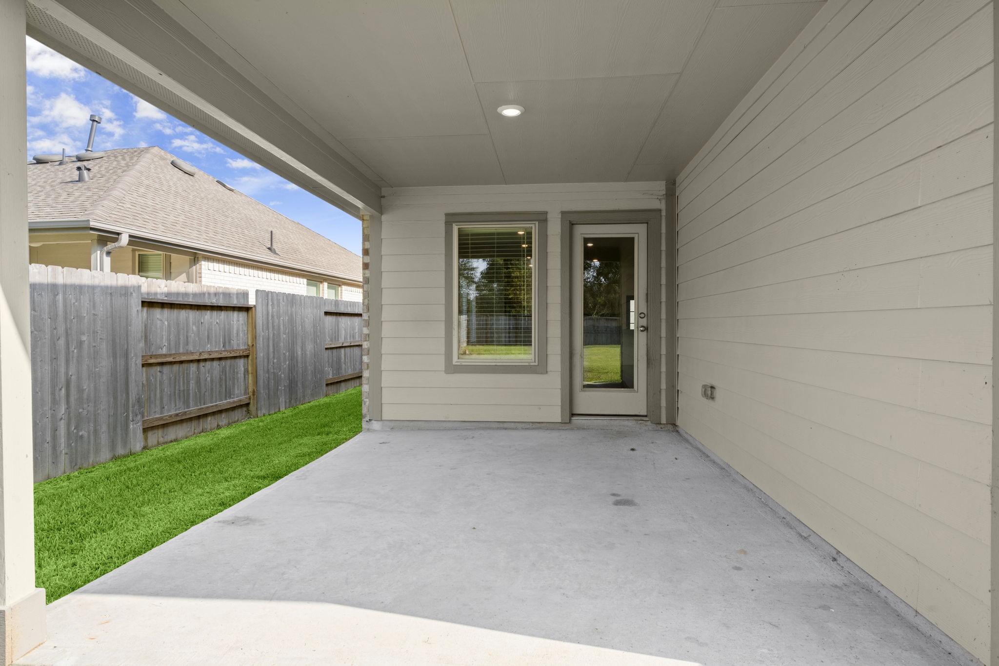 Covered patio