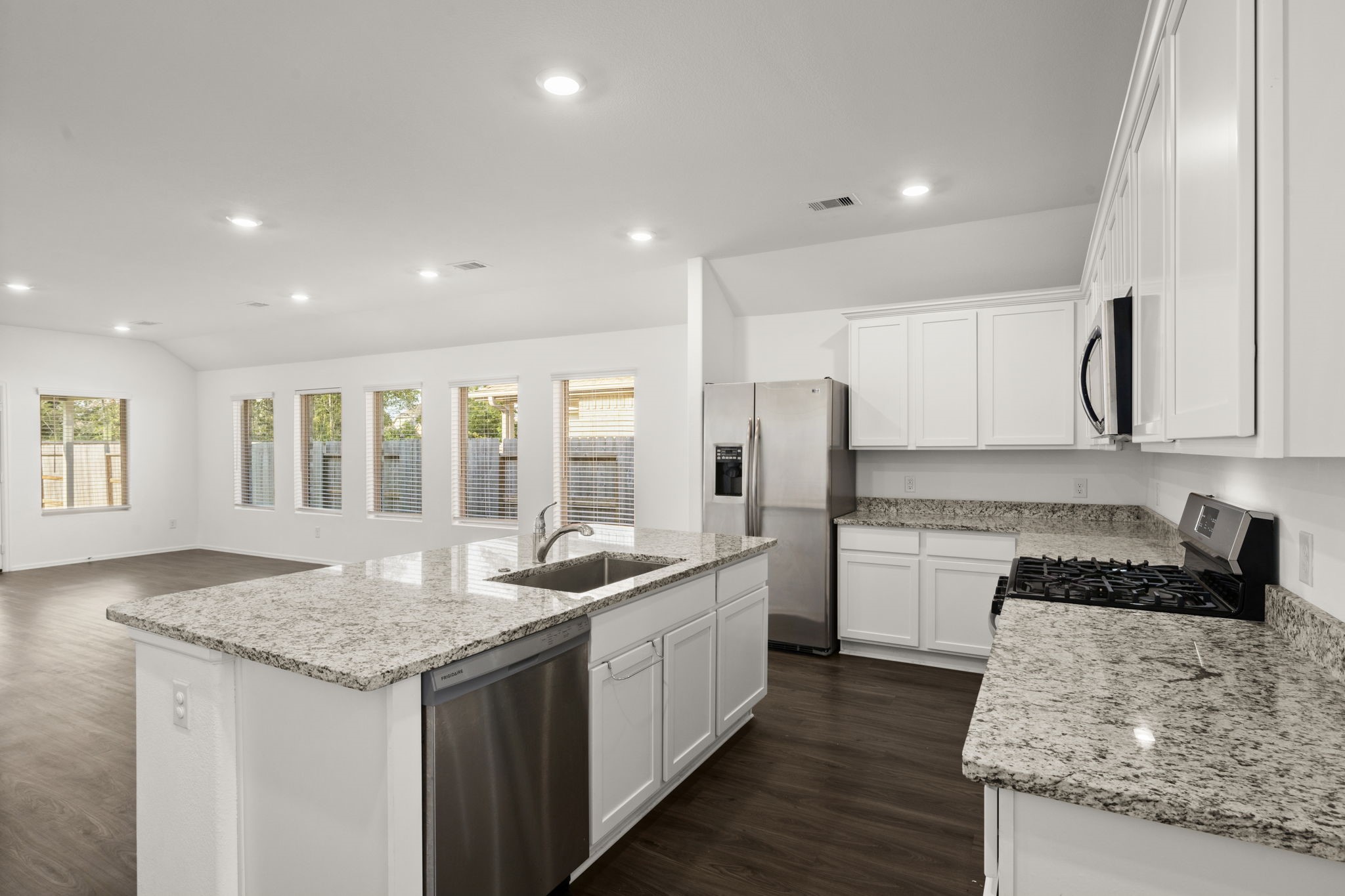 Open Kitchen to Dining room and living room
