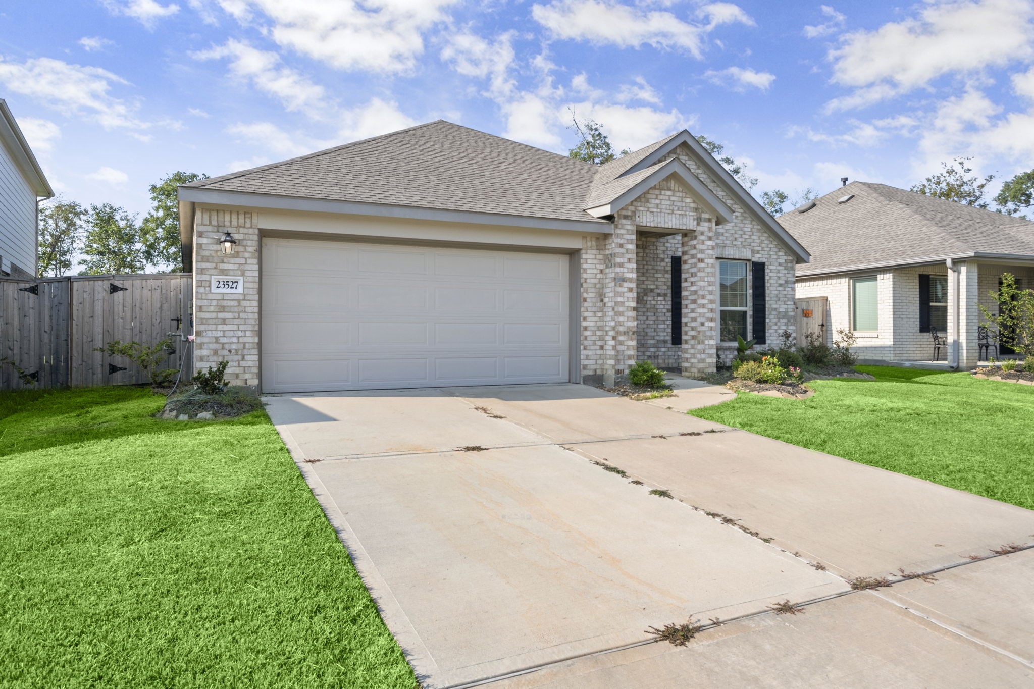 Double car driveway