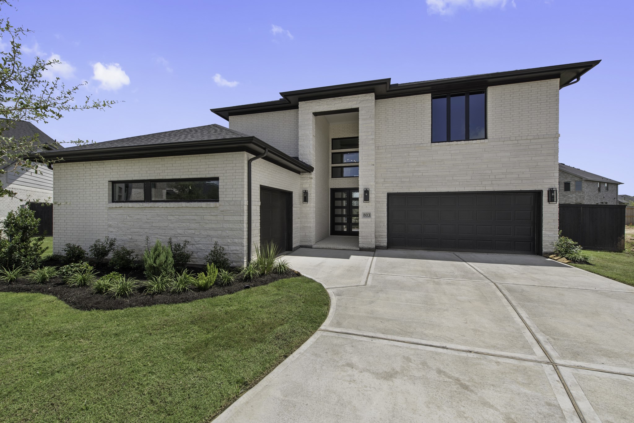 Move-In Ready! Westin Homes | Dallas  New Construction. Grass is digitally enhanced.