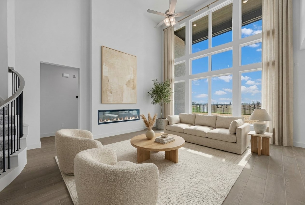 Virtually staged representative image; features, selections and colors may vary.