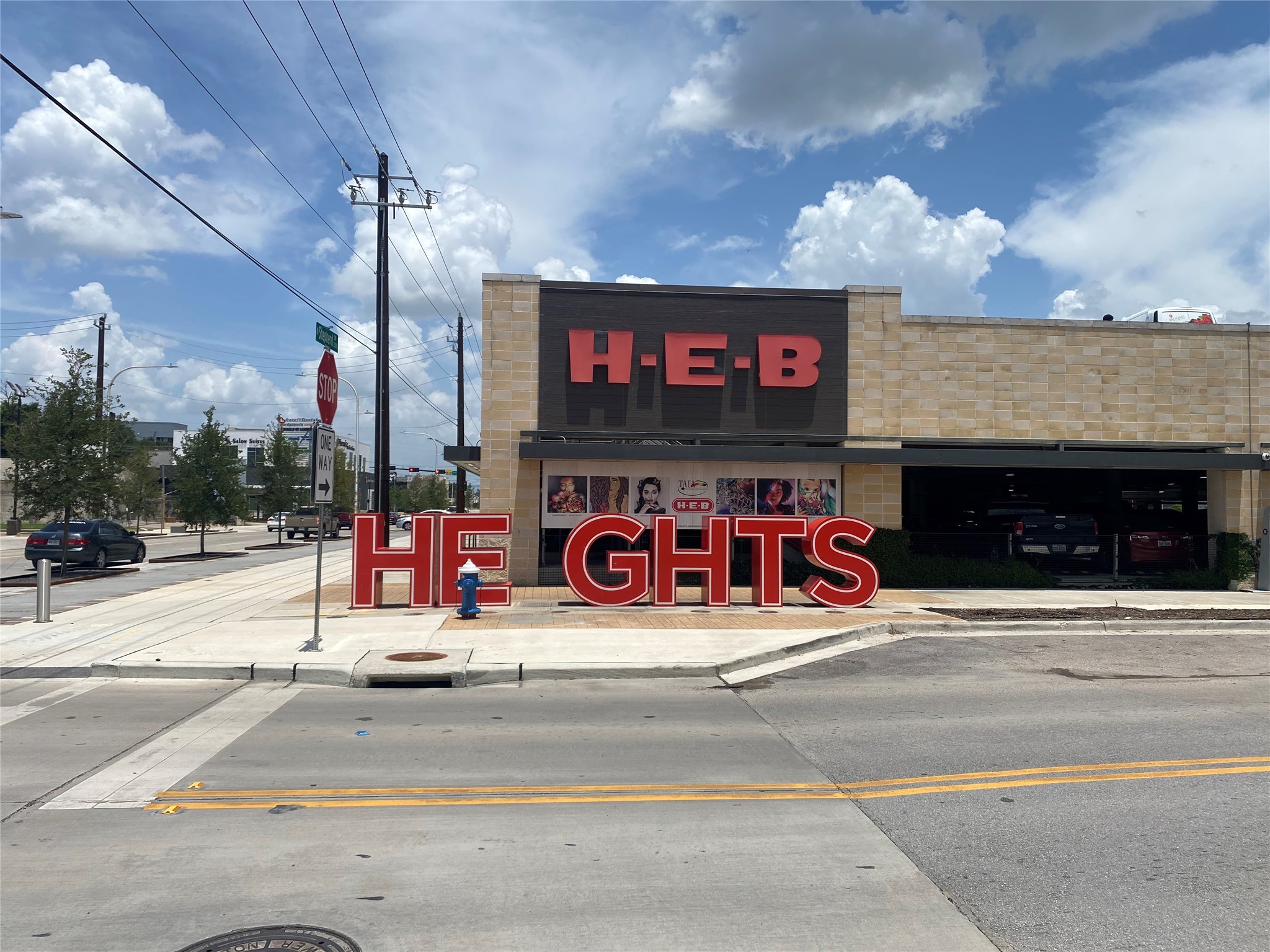 Nearby HEB Heights on North Shepherd.