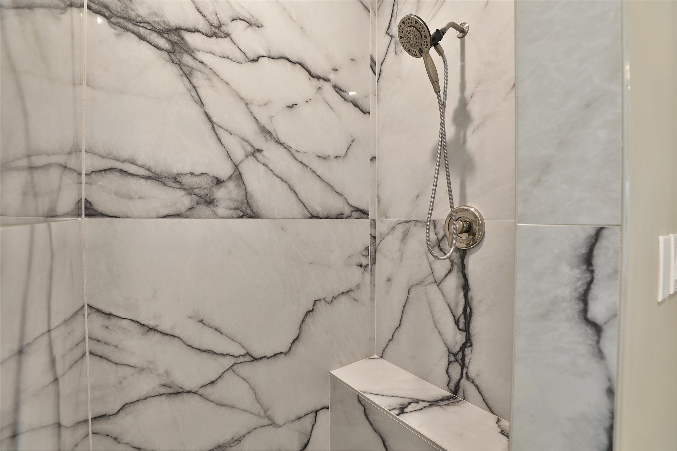 Walk-in shower.