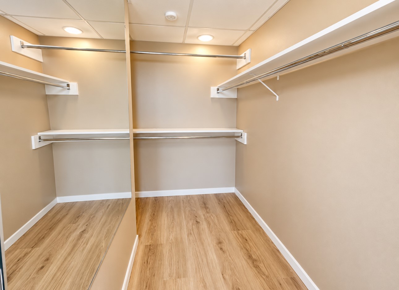 Primary walk in closet