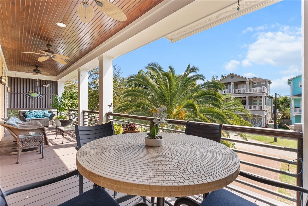 From morning coffee to evening cocktails, this covered balcony invites you to slow down and enjoy living on the Island.