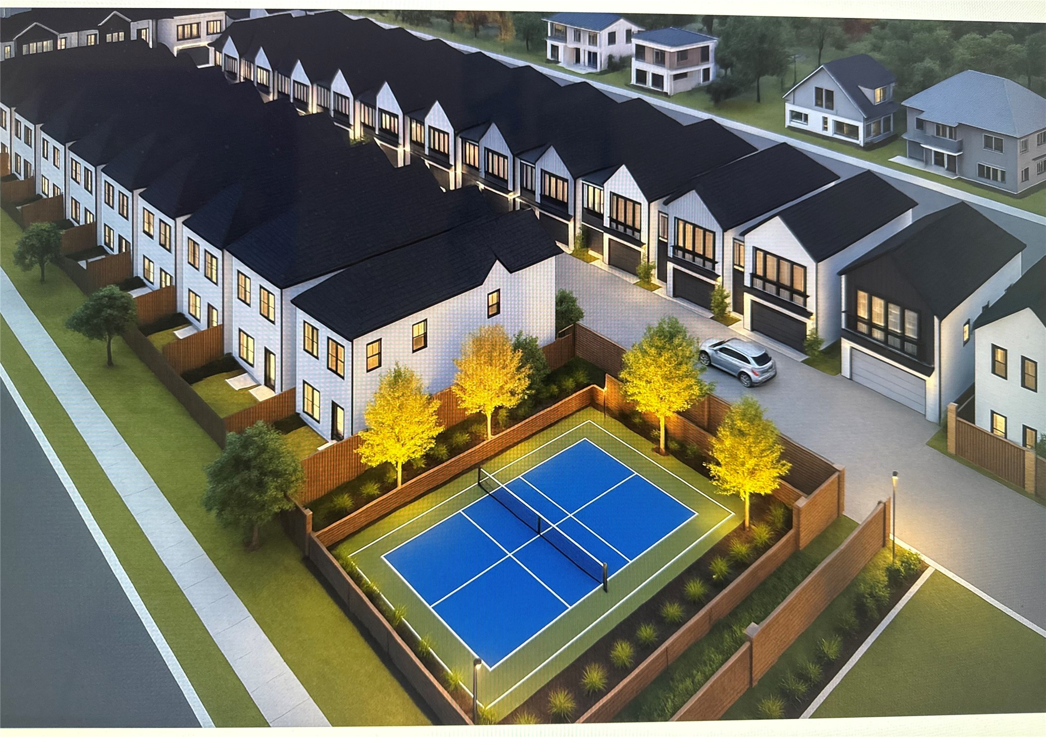 Highland Heights Green is a gated community featuring 32 beautifully crafted homes, designed for comfort, connection, and peace of mind. The neighborhood offers residents an active lifestyle with a dedicated pickleball courta vibrant hub where neighbors gather, play, and enjoy friendly competition.