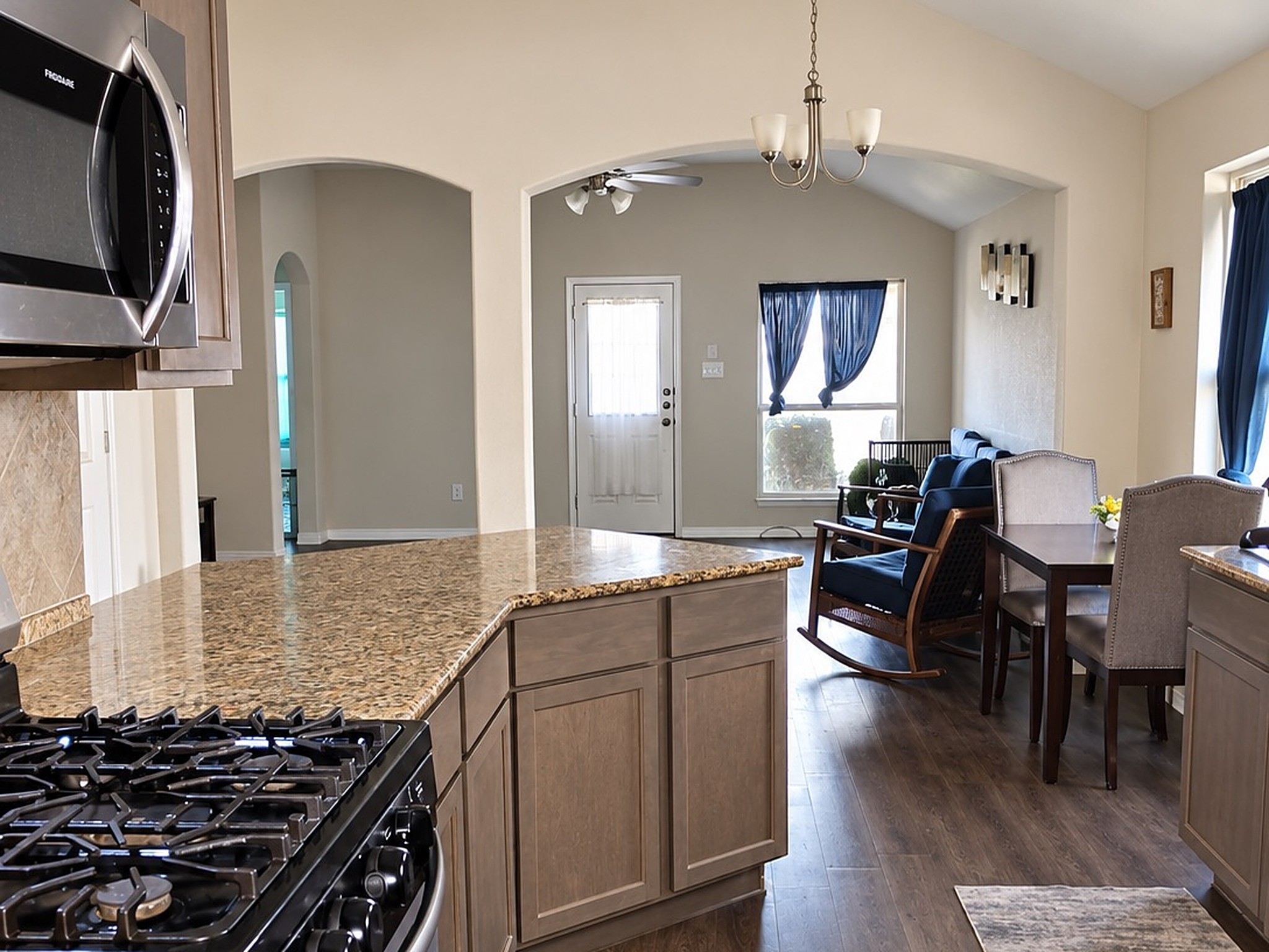 Kitchen Overlooking Living Room