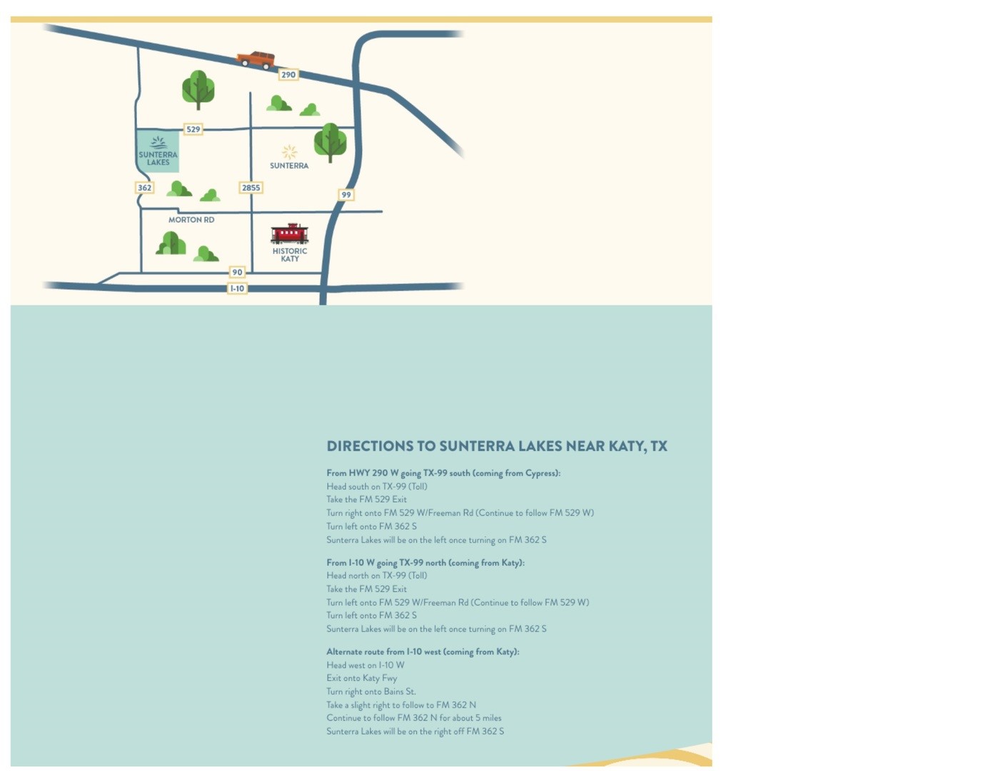 Sunterra directions