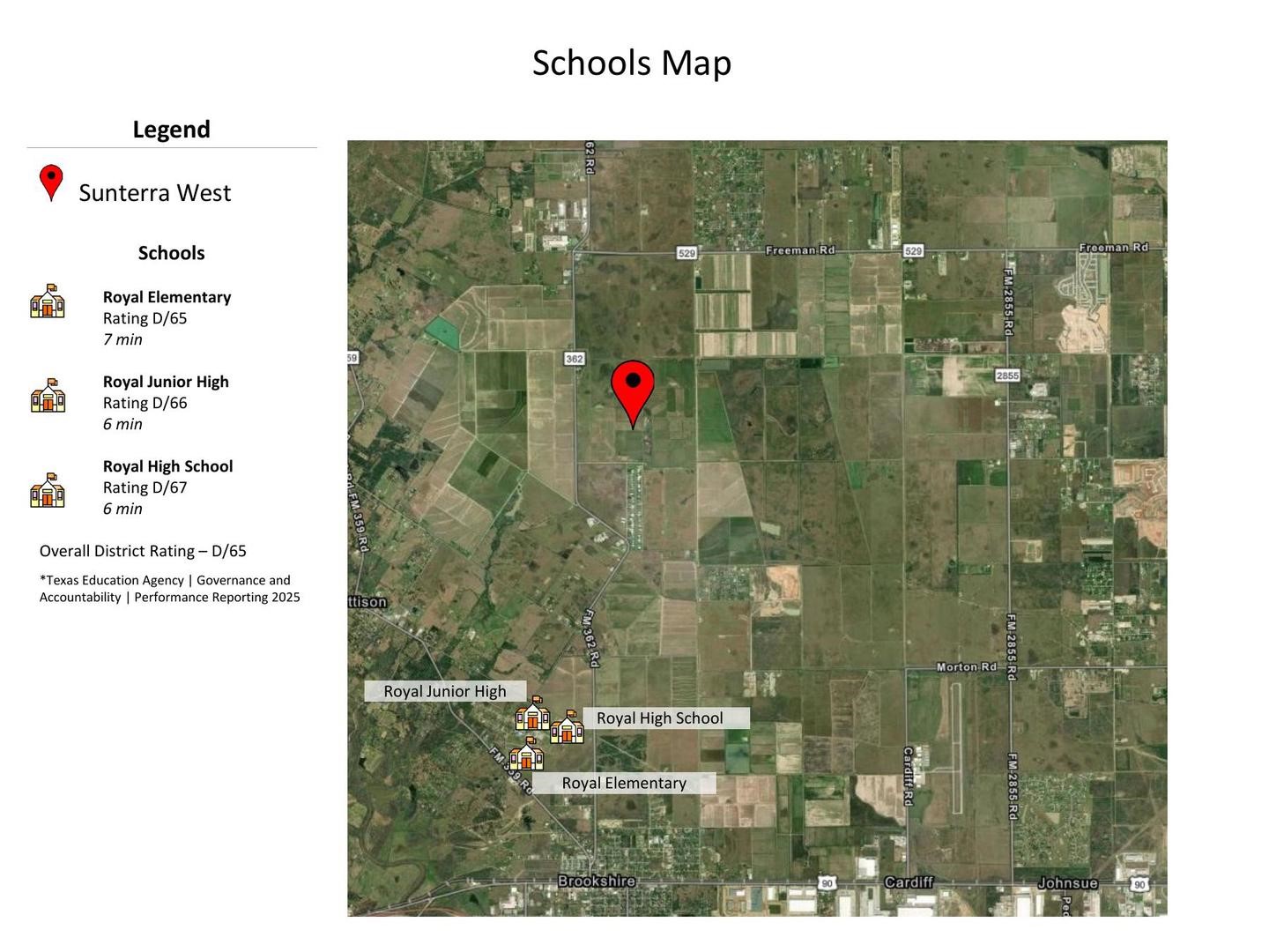 Sunterra Schools Map