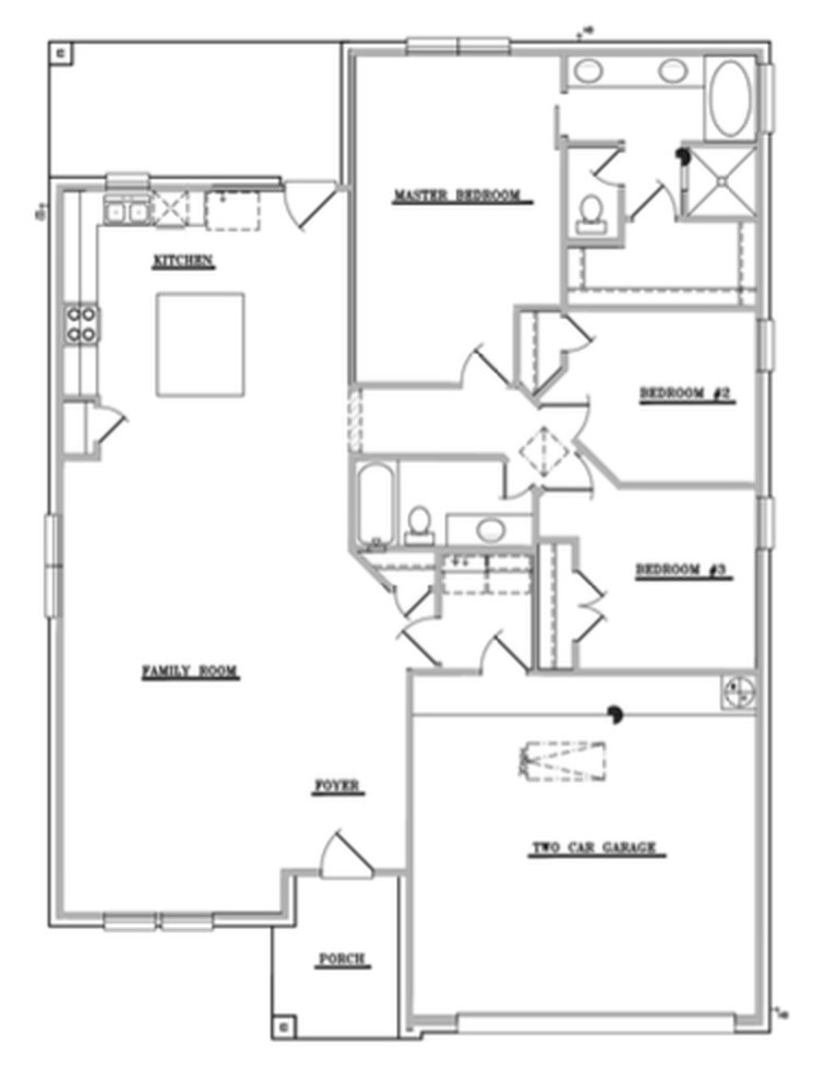 Hemphill floorplan - 2nd story not pictured