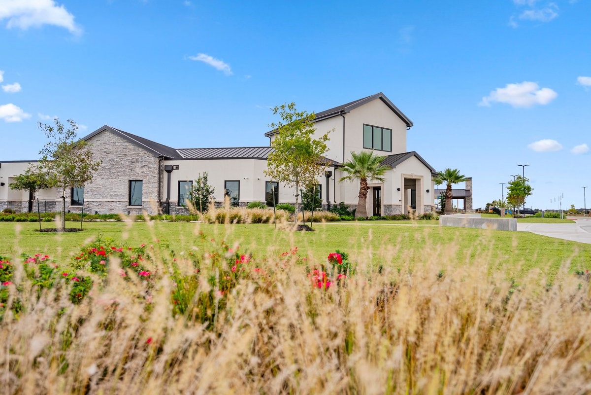 The clubhouse has a great room, outdoor pavilion and fitness center!