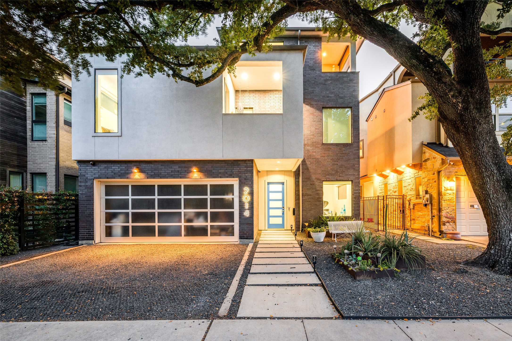 Enjoy this Gorgeous breathtaking River Oaks contemporary home with 4 bed, 3/1 bath with fabulous modern indoor & low maintenance outdoor living, large 2 car garage & off street parking