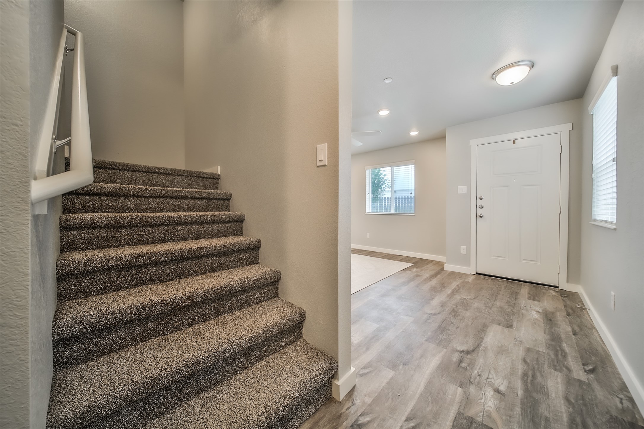 Stairs leading up to second floor