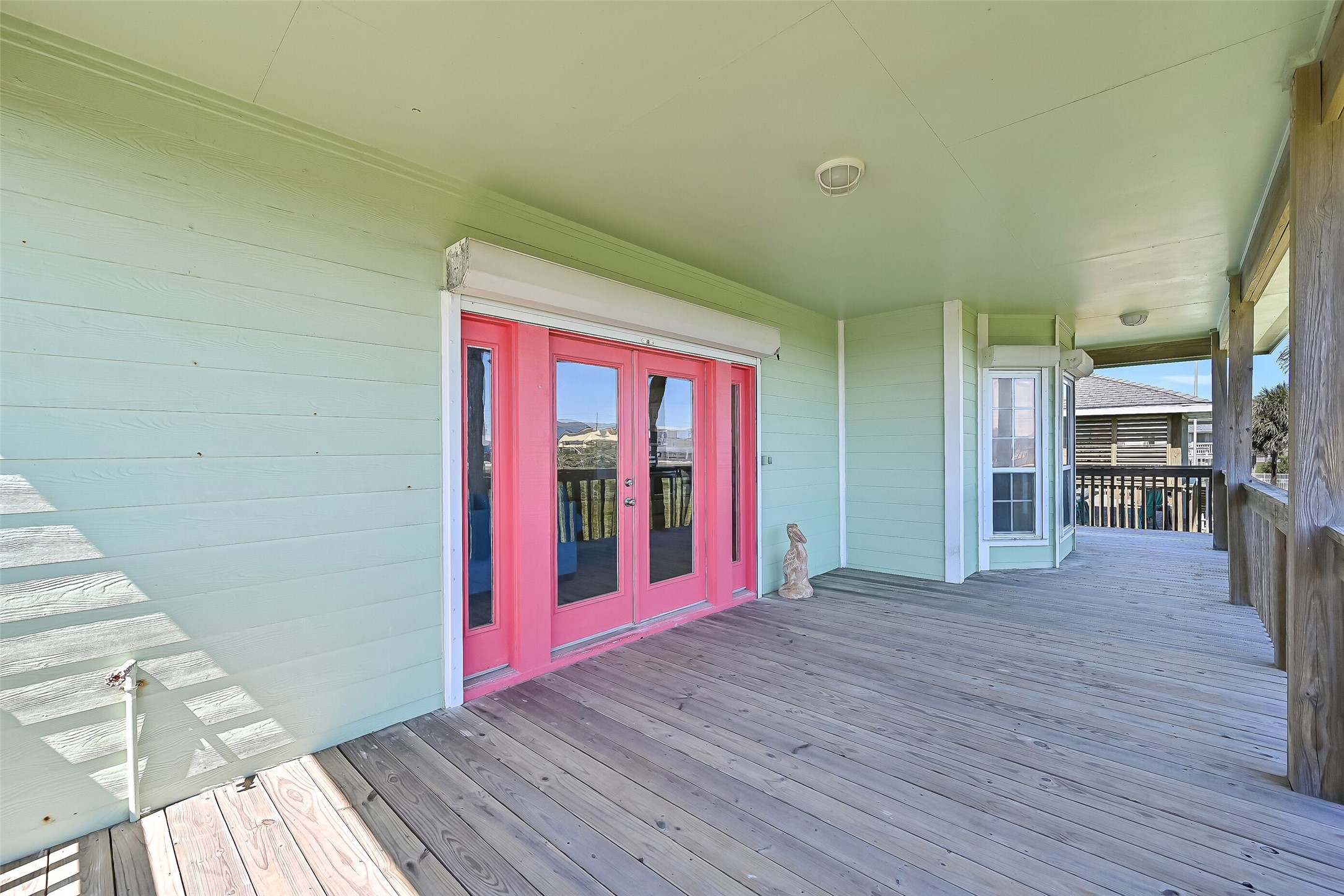 Another view of the south-facing deck.