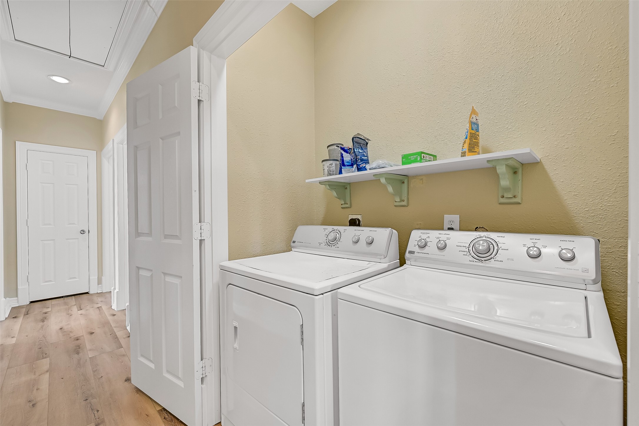 Next to the 3 bedrooms this home offers you will find the well-appointed laundry room.