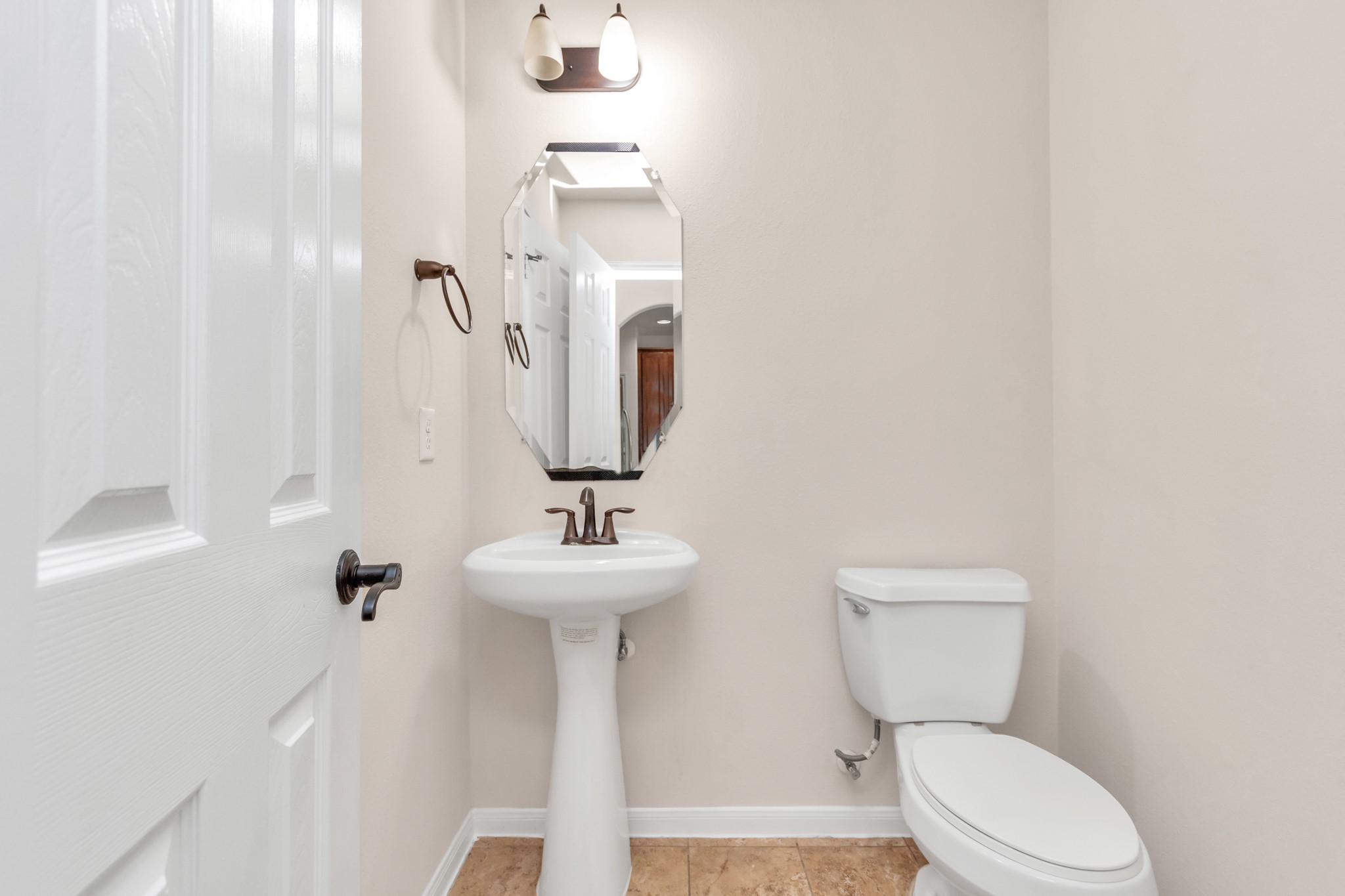 Half bathroom down
