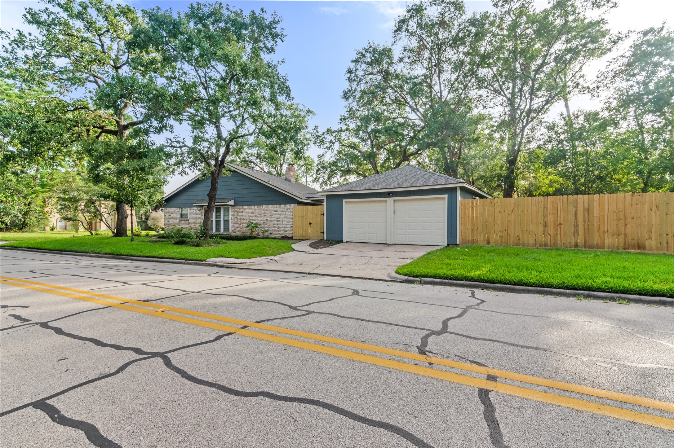 2-car garage on corner lot