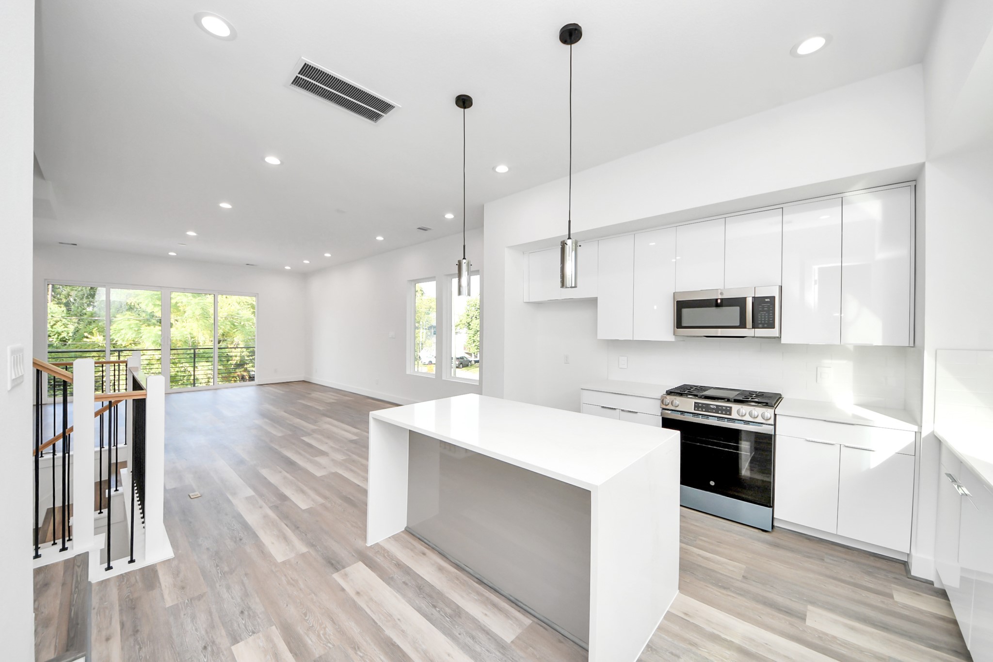 Kitchen with island on second floor (Sample photo from same floor plan next to the address)