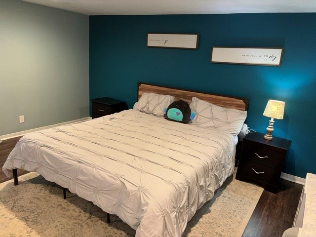 The Primary bedroom is a nice size room!