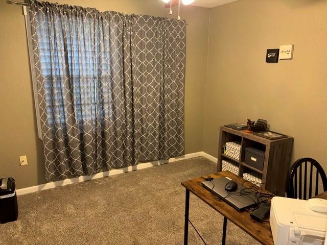 Bedroom #2 downstairs being used as an office.