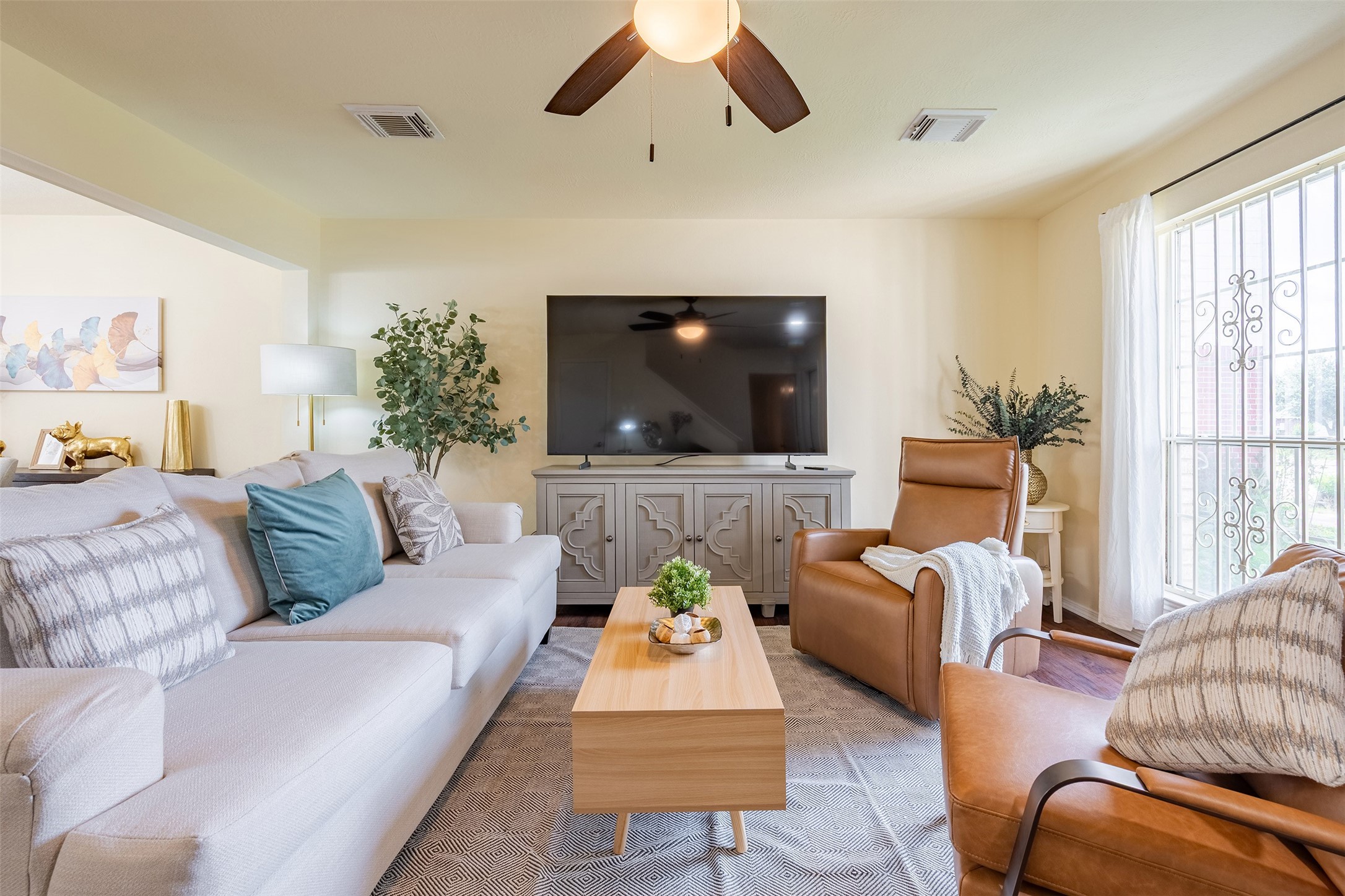 Alternate view of the expansive living area, perfect for entertaining and everyday relaxation.