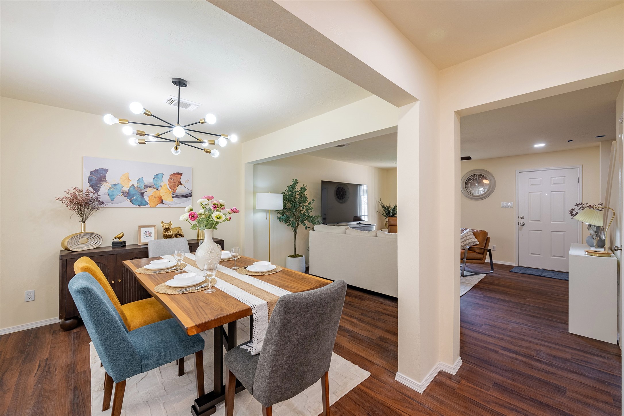 Dining Room: Elegant formal dining room ready for hosting dinner parties and holiday gatherings