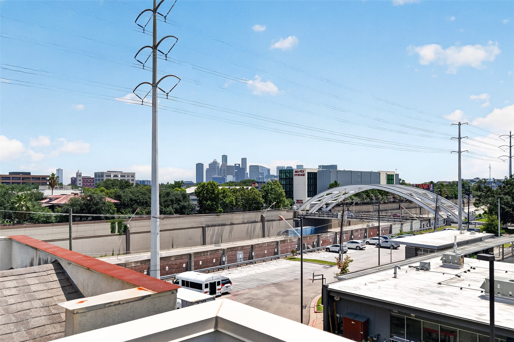 Enjoy a stunning urban view featuring a modern bridge and city skyline, perfect for those who appreciate dynamic cityscapes.