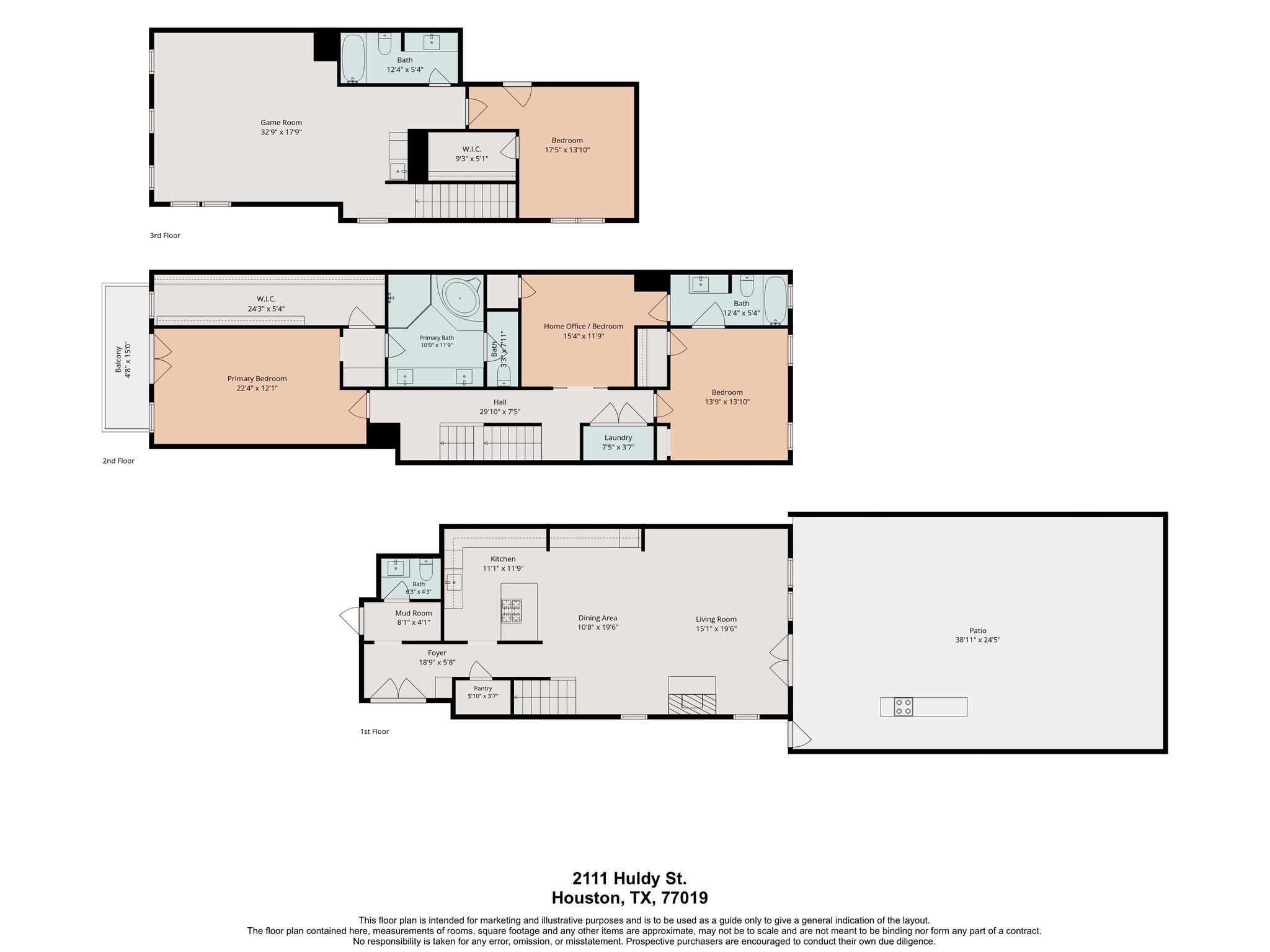 Floor plan- for marketing purposes only. Buyer to verify dimensions and accuracy.