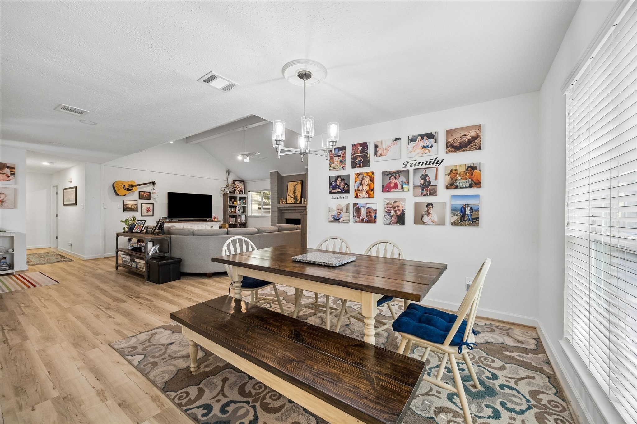 Open concept living & dining create the perfect flow for entertaining family & friends!
