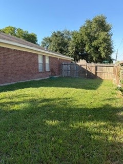 Good size backyard