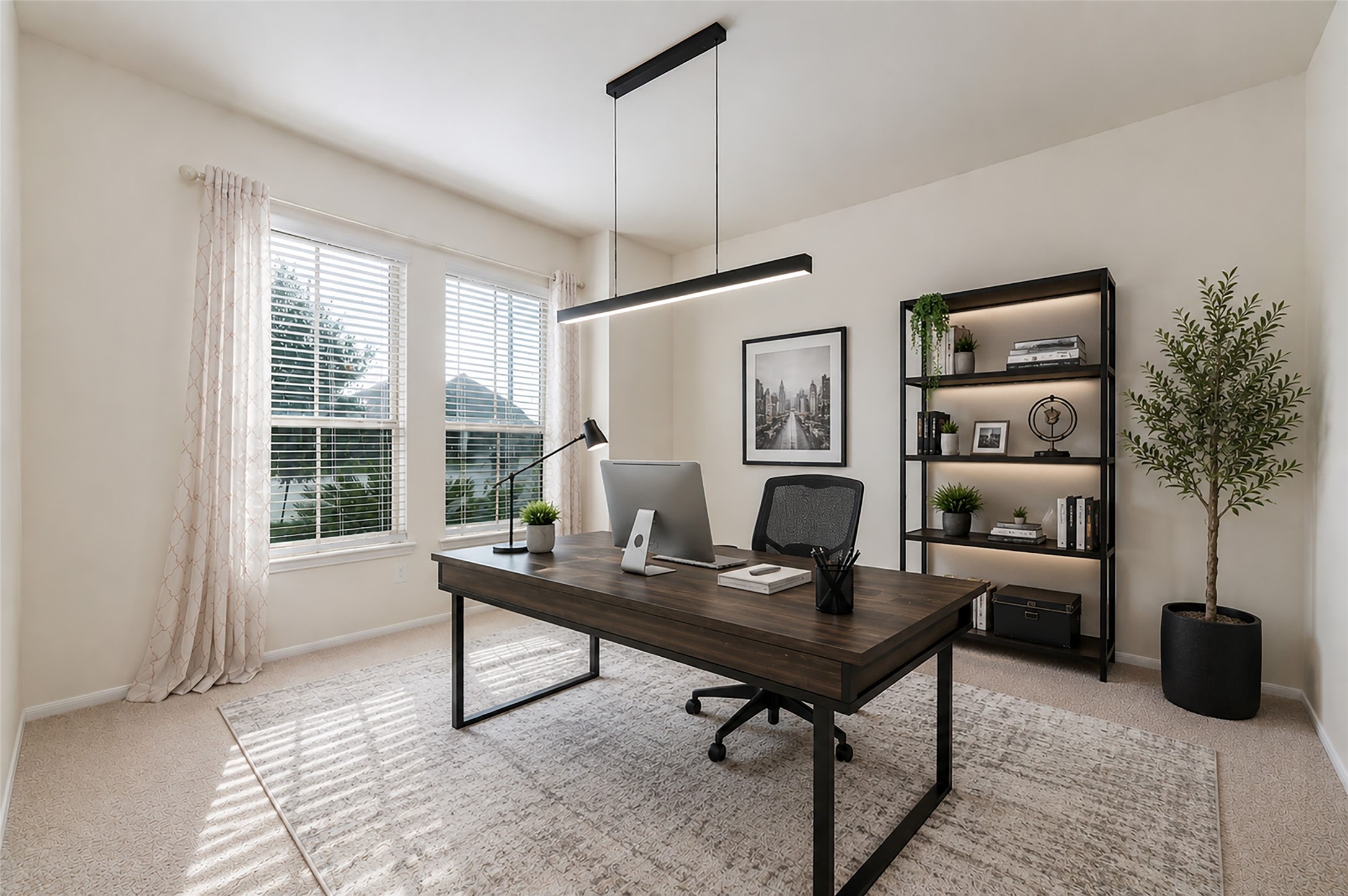 This space is currently being utilized as a dining room, but is also the perfect space for be a private home office. (Virtually Staged) This space is currently being utilized as a dining room, but is also the perfect space for be a private home office. (Virtually Staged)