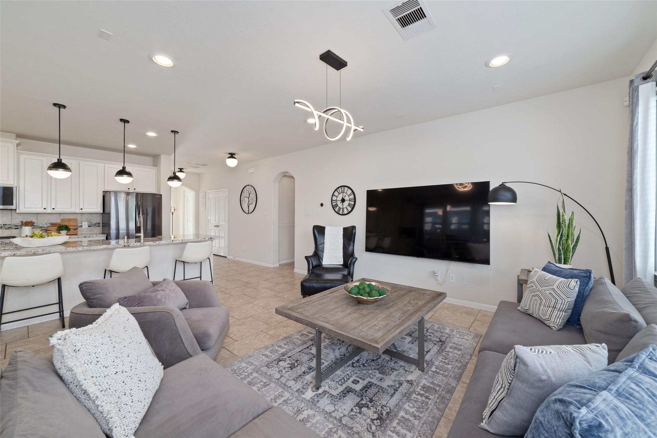 Another view of the open concept floor plan.