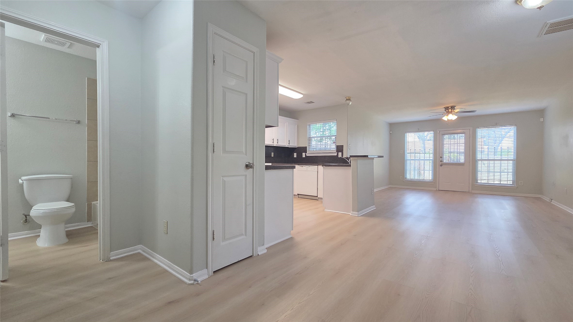 Unit B - Family Room, Kitchen, Downstairs Full Bathroom