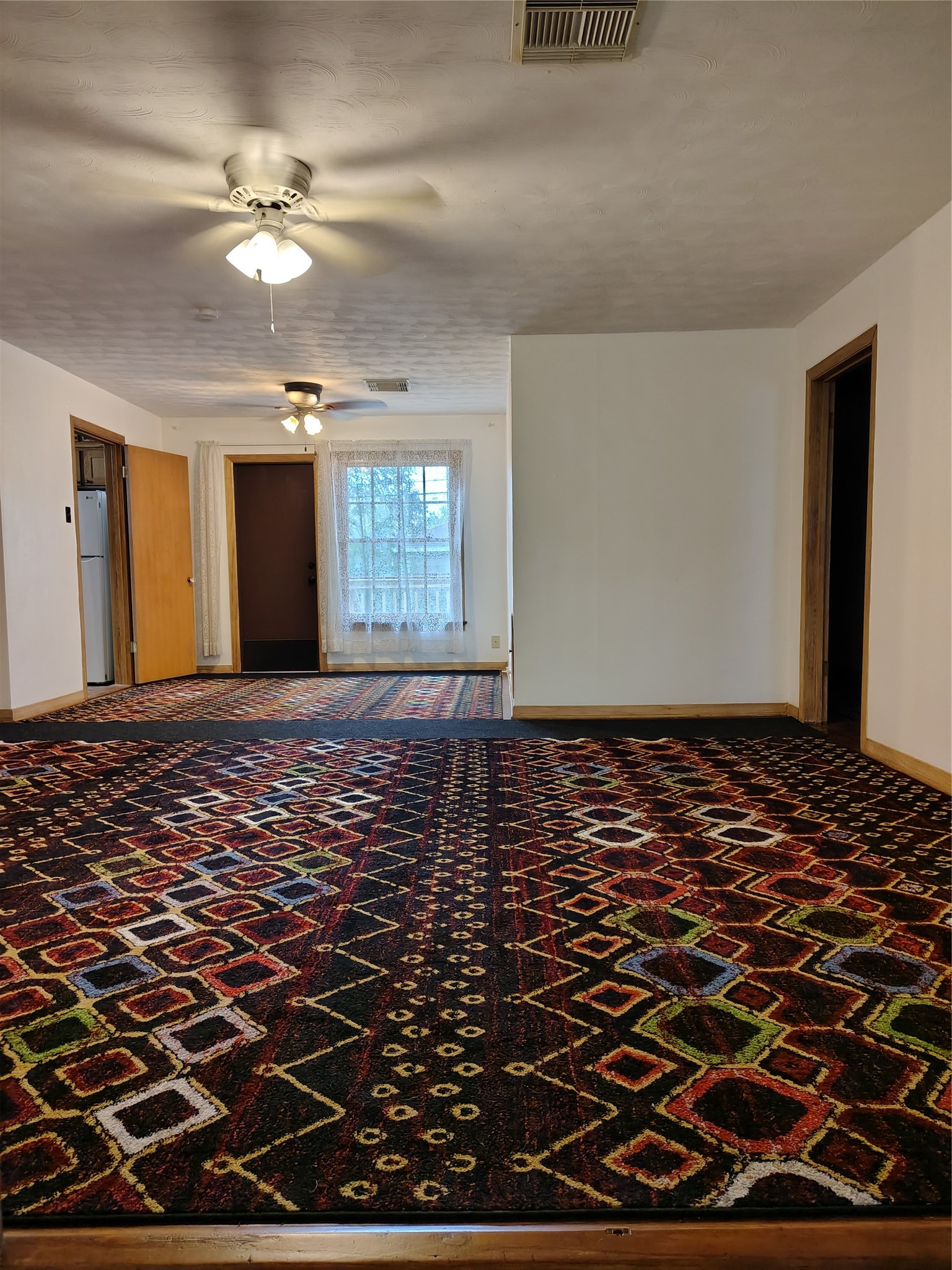 Large living room in the middle of the home
